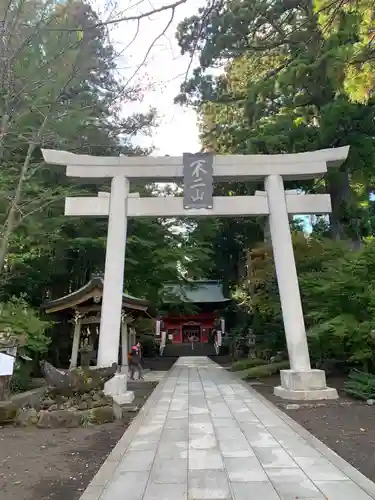 富士山東口本宮 冨士浅間神社の鳥居