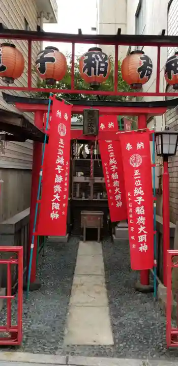 純子稲荷神社の鳥居