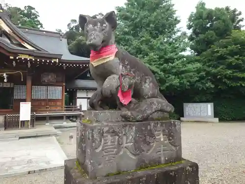 女化神社の狛犬