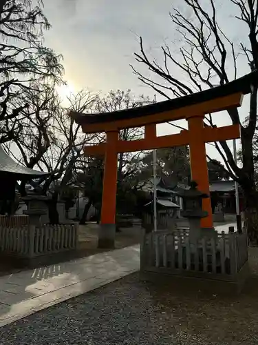 旗岡八幡神社の鳥居