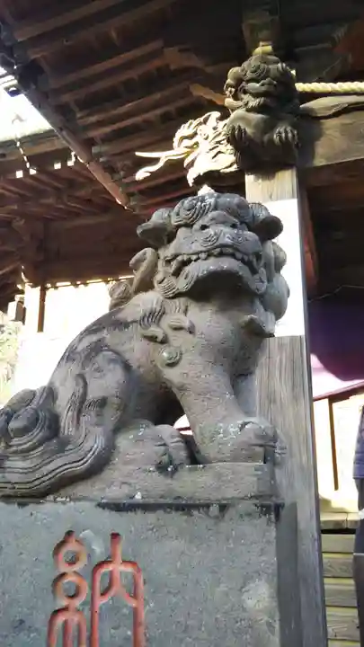 下総国三山 二宮神社の狛犬