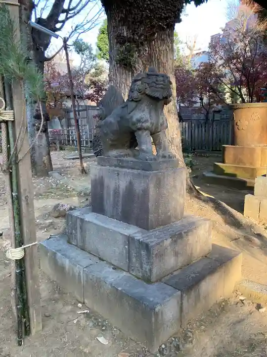 西向天神社の狛犬