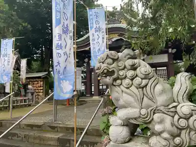 川越八幡宮の狛犬
