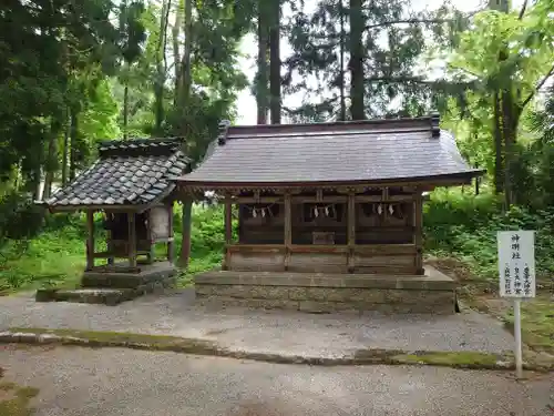雄山神社中宮祈願殿の末社・摂社