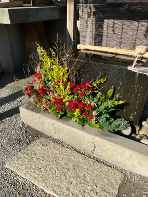 上尾御嶽神社の手水舎