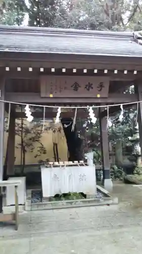 道野辺八幡宮の手水舎