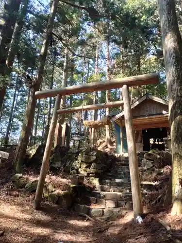 白光神社　奥宮の鳥居