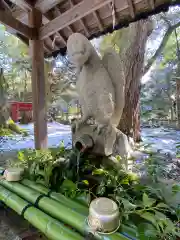 服部神社の手水