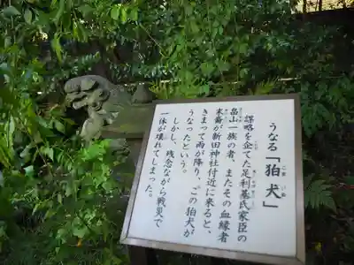 新田神社の狛犬