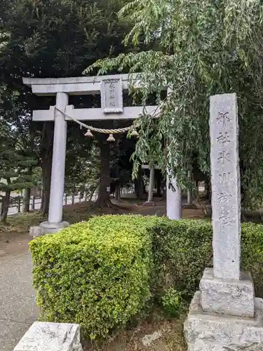 大和田氷川神社の鳥居