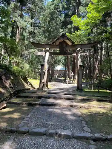 平泉寺白山神社の鳥居