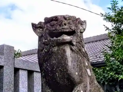 村國真墨田神社の狛犬