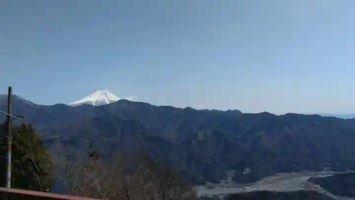 身延山奥之院思親閣の景色