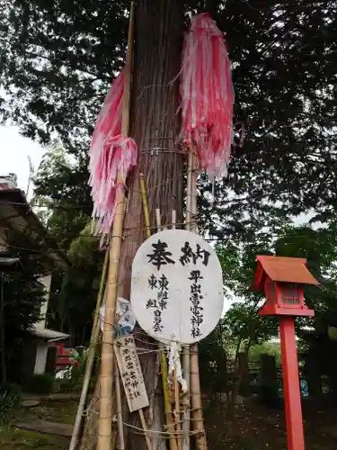 平出雷電神社の自然