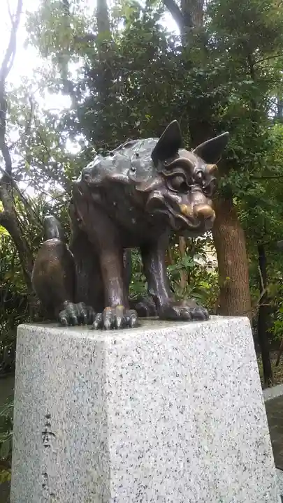 稲毛神社の狛犬