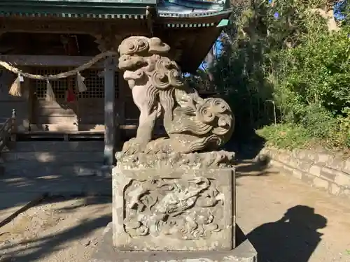 海南刀切神社の狛犬