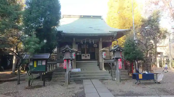 上目黒氷川神社の本殿・本堂