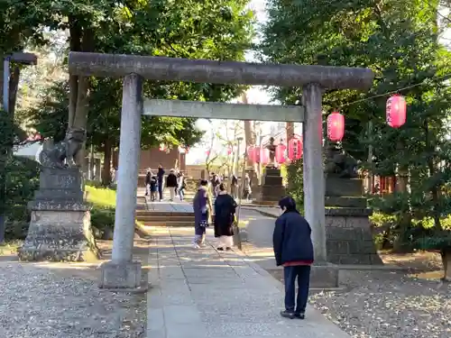 中野氷川神社の鳥居