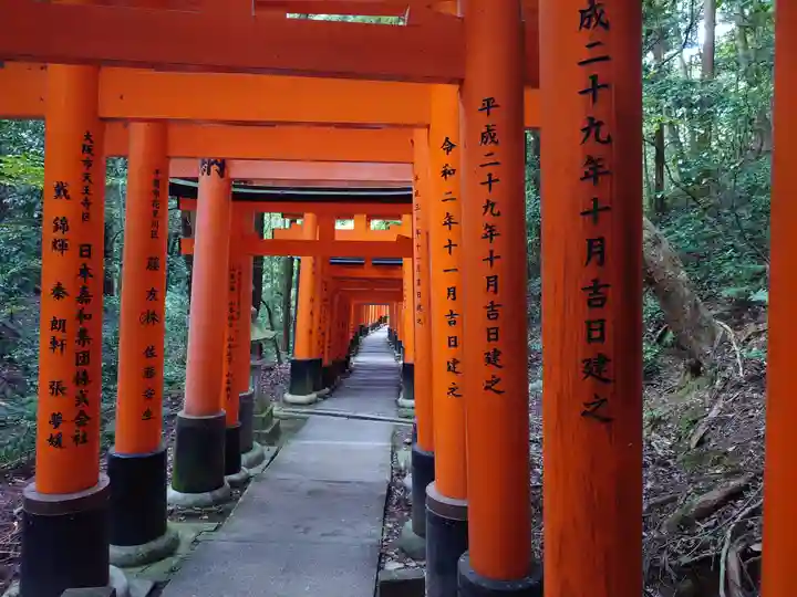 伏見稲荷大社 御膳谷奉拝所の鳥居