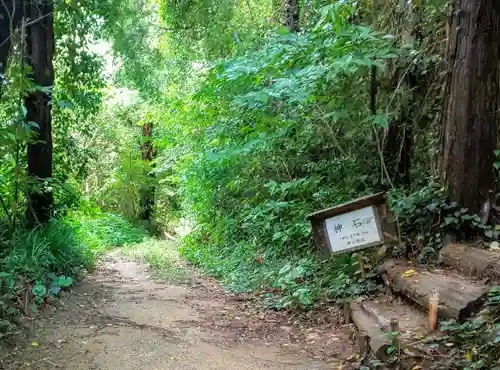 神在神社の自然