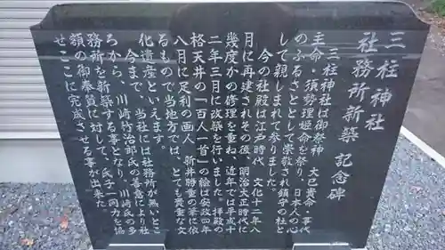 三柱神社（駒場町）の歴史