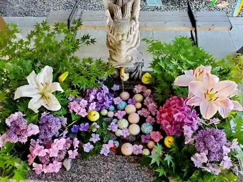 滑川神社 - 仕事と子どもの守り神の手水舎