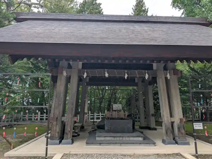 上川神社の手水舎