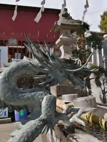 武蔵第六天神社の手水舎