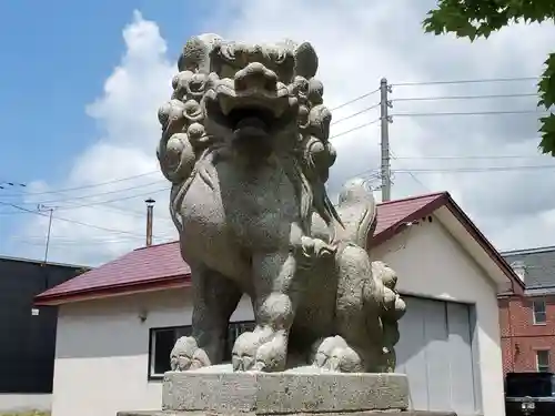 空知沿岸交通神社の狛犬