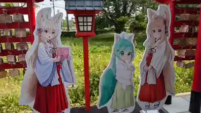 函館伏白稲荷神社の像
