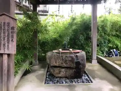 許波多神社(五ケ庄鎮座)の手水舎