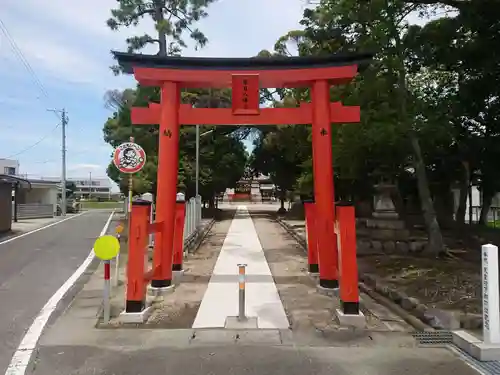 篠目八幡宮の鳥居