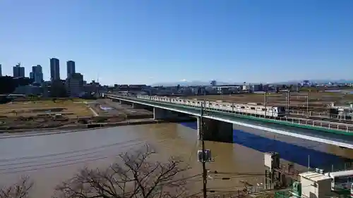 多摩川浅間神社の景色