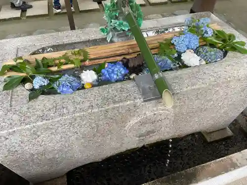 新田神社の手水舎