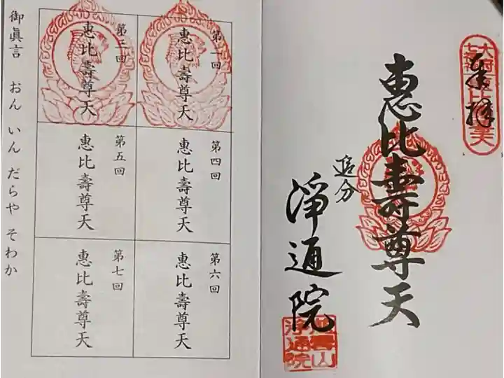 大府七福神に重ね印(所定位置あり)