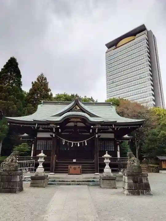 落合白山神社の本殿・本堂