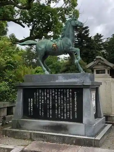 石川護國神社の狛犬