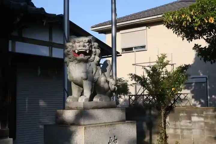 皇小津神社の狛犬