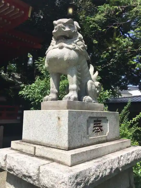 自由が丘熊野神社の狛犬