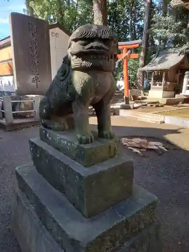 西堀氷川神社の狛犬