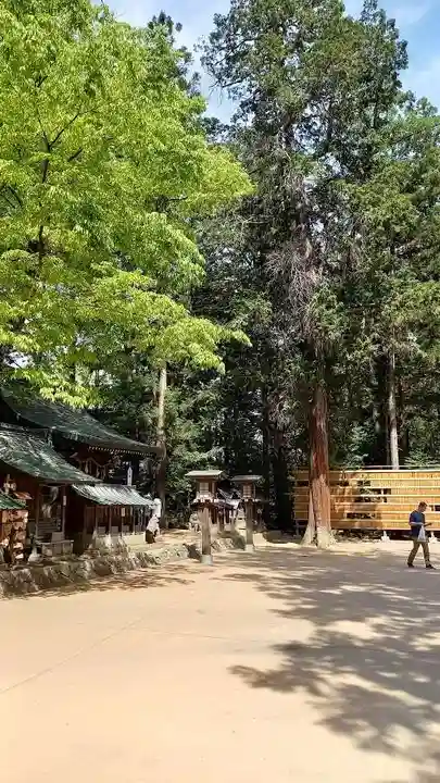 穂高神社本宮の景色