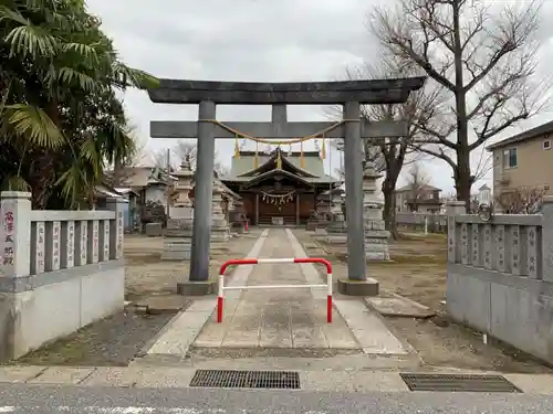 五井若宮八幡神社の鳥居