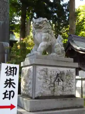 諏訪大社上社前宮の狛犬