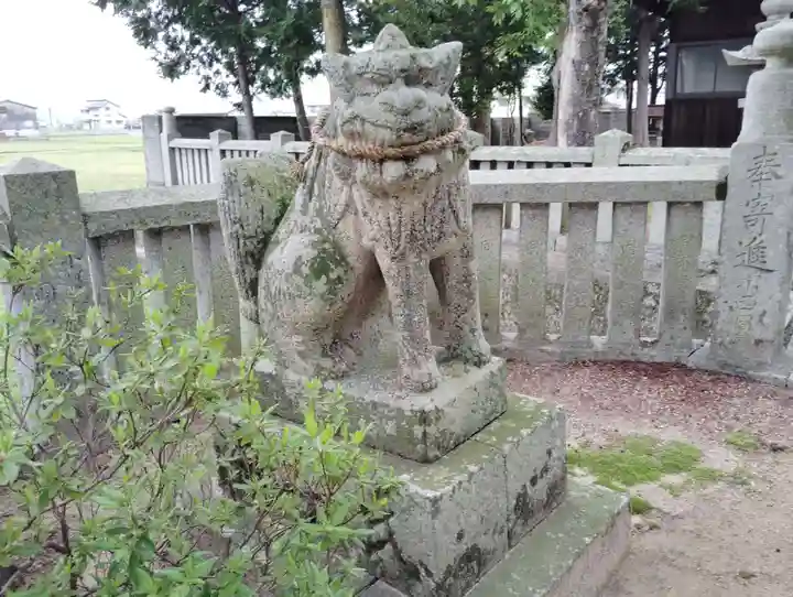 八幡神社の狛犬