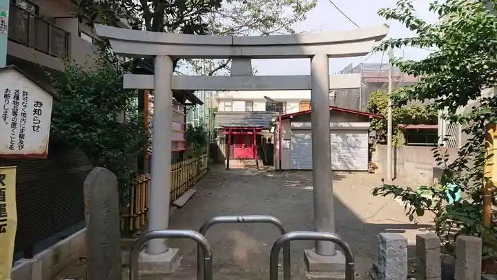 御林稲荷神社(駒込天祖神社境外末社)の鳥居