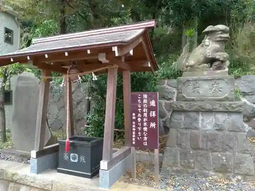 白旗神社（平戸白旗神社）の手水舎