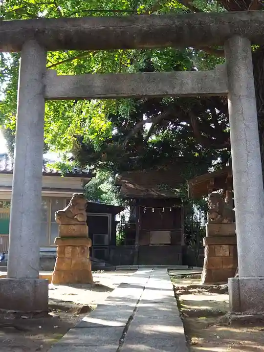 馬込天祖神社の鳥居