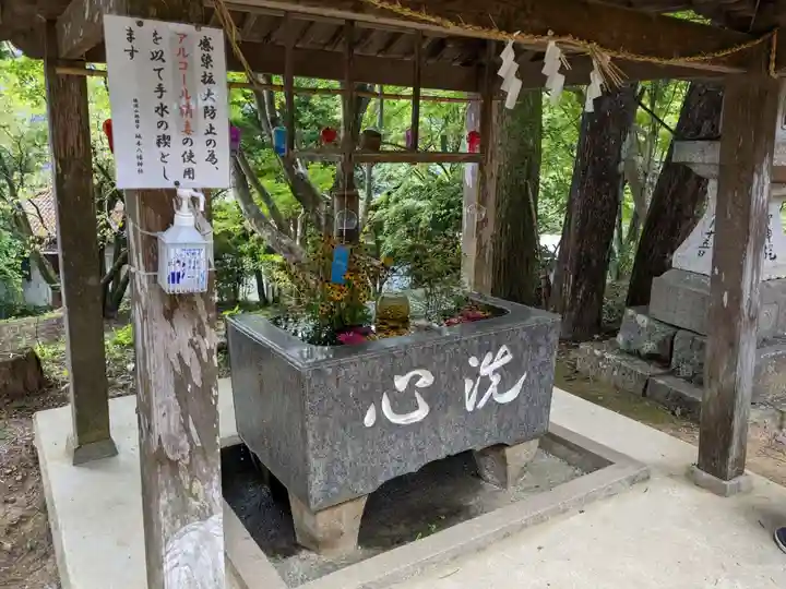 坂本八幡神社の手水舎