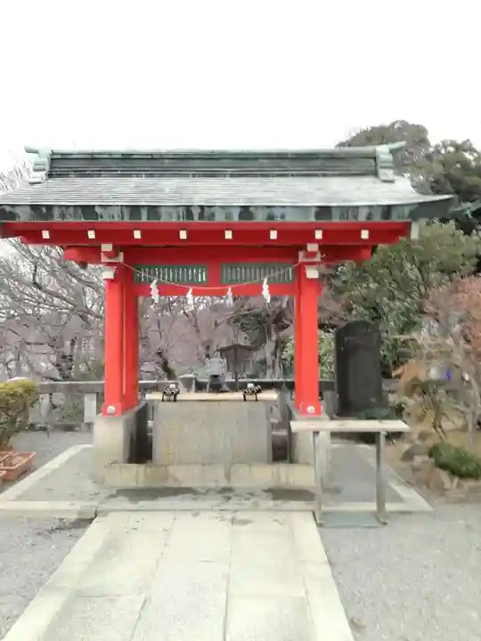 足利織姫神社の手水舎