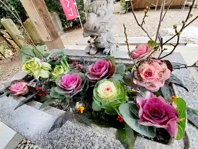 滑川神社 - 仕事と子どもの守り神の手水舎